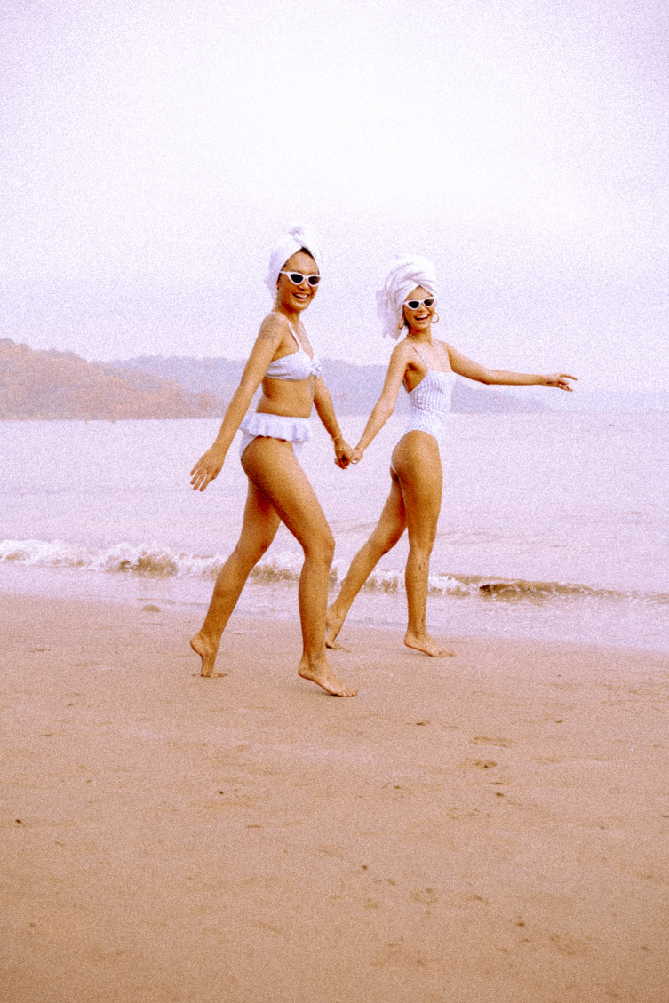 Women Having Fun at the Beach